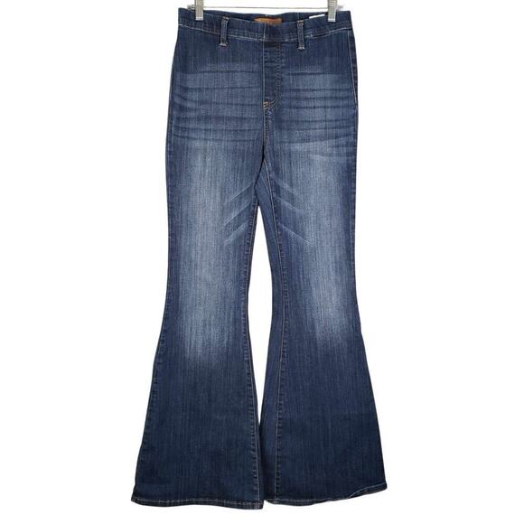 Judy Blue Jeans Womens Pull On High Rise Hippie Super Flare Leg Blue Size 9/29 - Picture 2 of 11